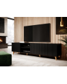 cama meble Szafka RTV PAFOS 200x40x52 czarny mat - nr 3