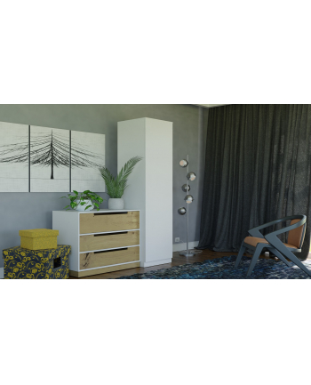 top e shop SZAFA GARD-EROBA DRZWI PÓŁKI SD-50 BIEL MAT nr 1