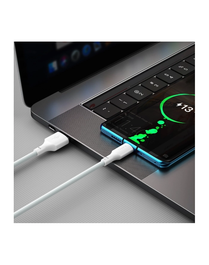 BAS(wersja europejska)S KABEL USB/USB-C SIMPLE WISDOM  40W  5A  15M BIAŁY główny