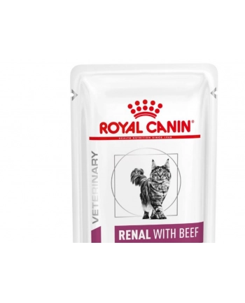 Royal Canin Vet Renal Feline With Beef 12X85g