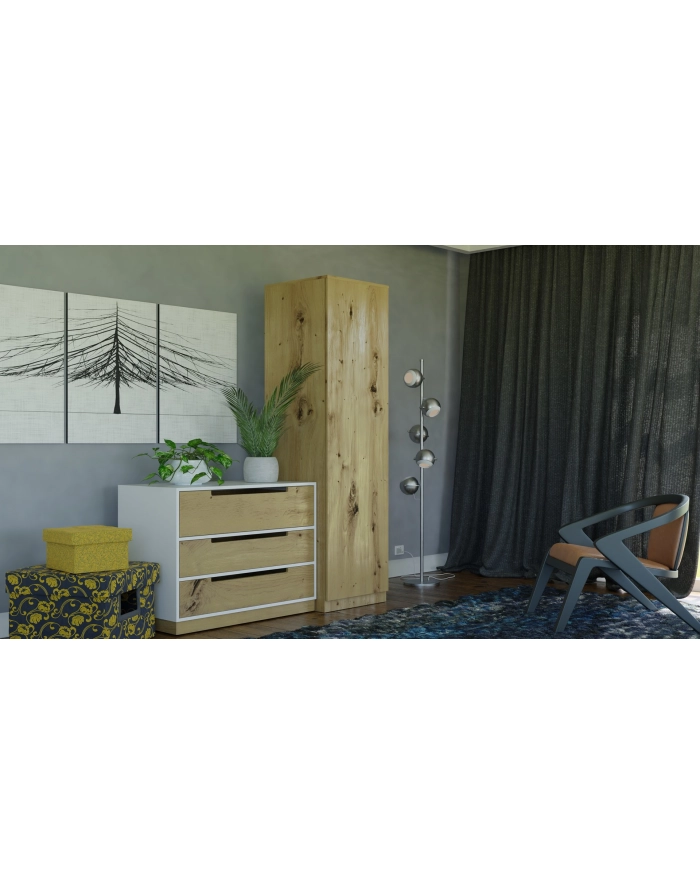 top e shop SZAFA GARD-EROBA DRZWI PÓŁKI SD-50 DĄB ARTISAN główny
