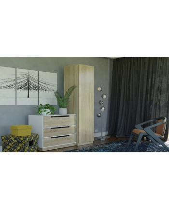 top e shop SZAFA GARD-EROBA DRZWI PÓŁKI SD-50 DĄB SONOMA