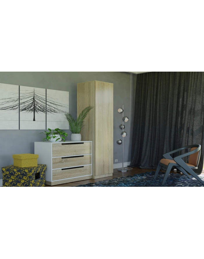 top e shop SZAFA GARD-EROBA DRZWI PÓŁKI SD-50 DĄB SONOMA główny