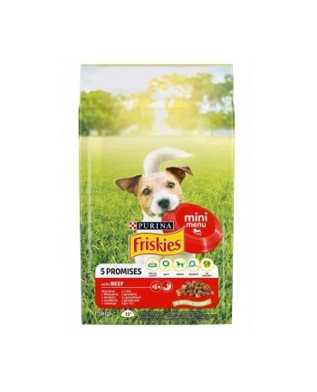 purina nestle FRISKIES MINI MENU Wołowina warzywa 1 5kg