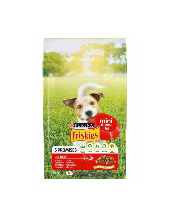 purina nestle FRISKIES MINI MENU Wołowina  warzywa 1 5kg główny