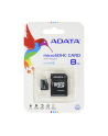 ADATA MicroSD karta 8GB (SDHC) Class4 + SD adapter - nr 14