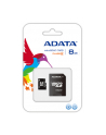 ADATA MicroSD karta 8GB (SDHC) Class4 + SD adapter - nr 15
