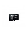 VERBATIM Micro Secure Digital SDHC Class10 Card 16GB - nr 16