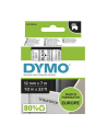 TAŚMA DYMO D1- 12MM X 7M CZARNY/PRZEZROCZYSTY (45010) - nr 52