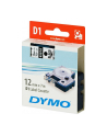 TAŚMA DYMO D1- 12MM X 7M CZARNY/PRZEZROCZYSTY (45010) - nr 57