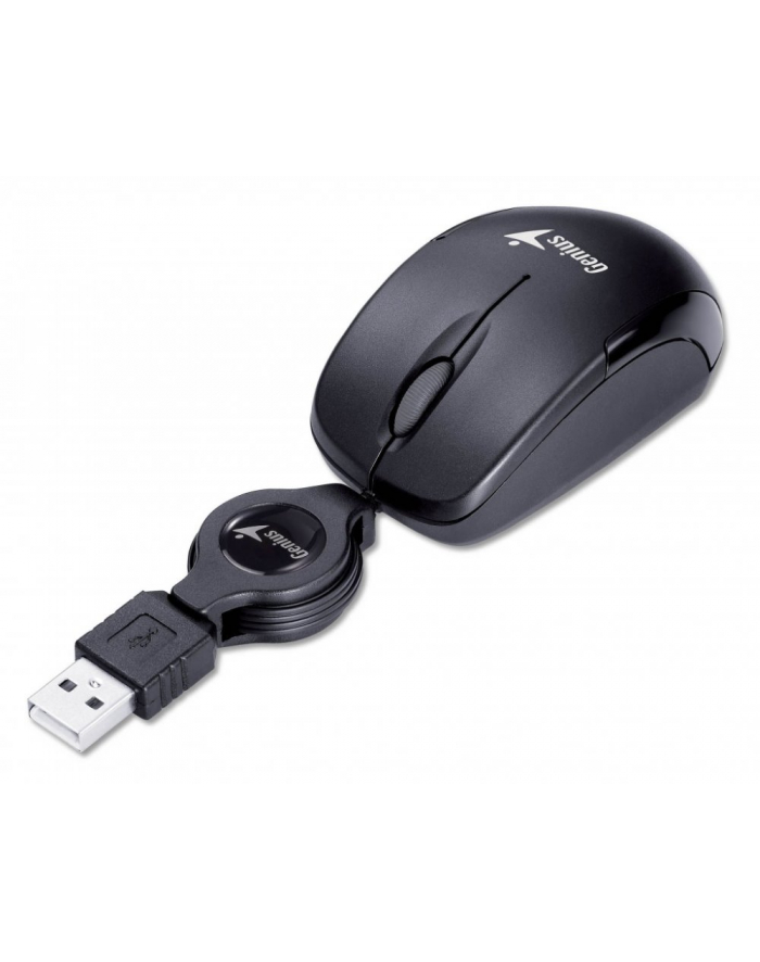 GENIUS mysz MicroTraveler, black, USB główny