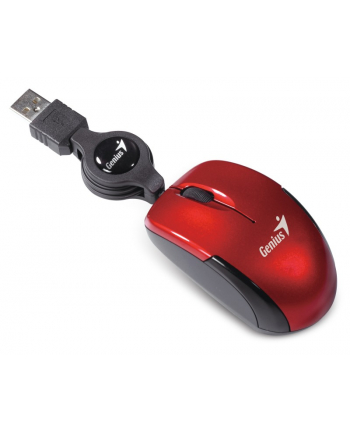 GENIUS mysz MicroTraveler, red, USB