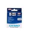 TAŚMA DYMO D1- 12MM X 7M CZARNY/PRZEZROCZYSTY (45010) - nr 12