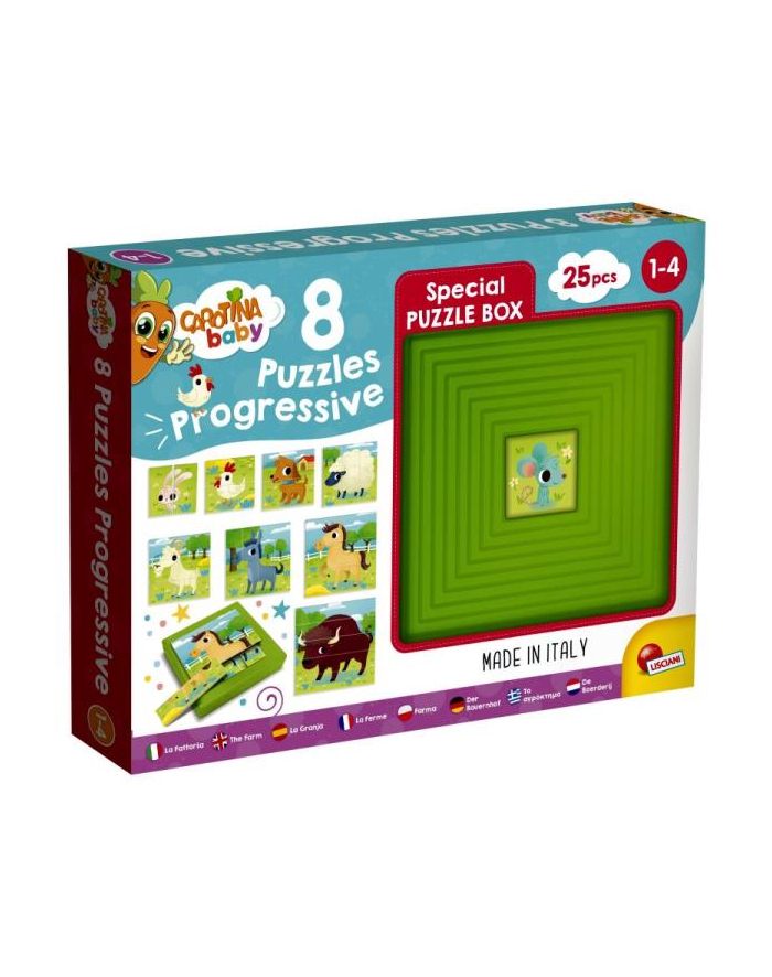 lisciani giochi Caczerwonyina baby Puzzle progresywne 8 Farma 95483 LISCIANI główny