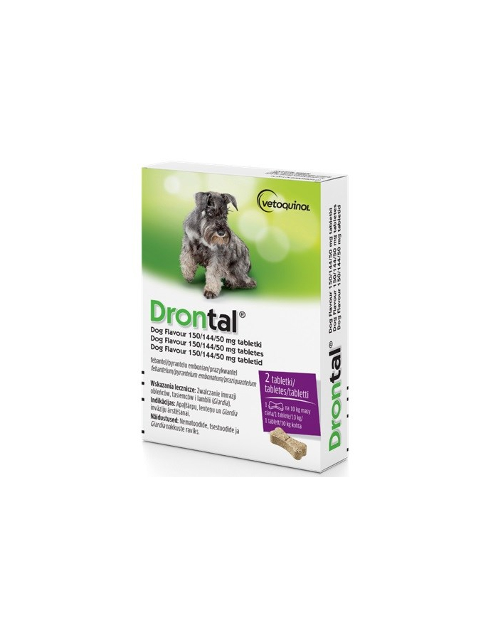 Vetoquinol Drontal tab odrobaczające pies do 10kg główny