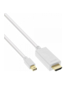 Kabel InLine InLine Kabel konwerter Mini DisplayPort na HDMI z audio 4K / 60Hz, biały, 2m - nr 1