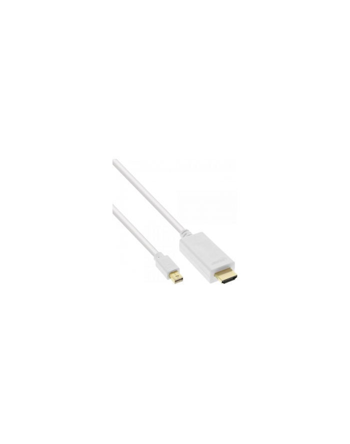 Kabel InLine InLine Kabel konwerter Mini DisplayPort na HDMI z audio 4K / 60Hz, biały, 2m główny