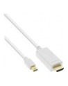 Kabel InLine InLine Kabel konwerter Mini DisplayPort na HDMI z audio 4K / 60Hz, biały, 2m - nr 2