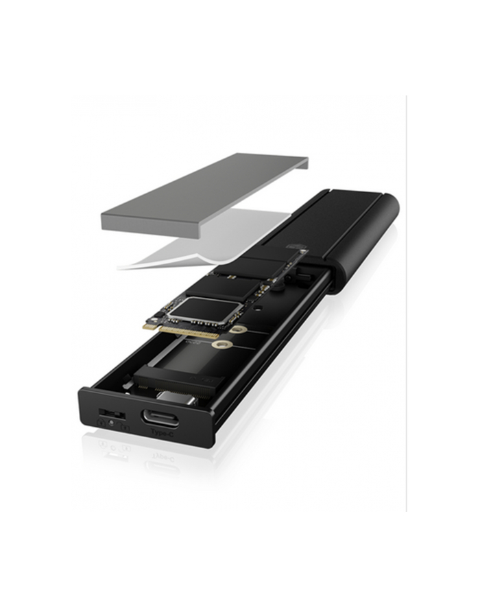 icybox Obudowa dysku SSD IB-1807MT-C31 M.2 NVMe, USB 3.2(Gen2) Type-C, Aluminium główny