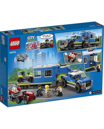 LEGO CITY 6+ Mobilne centrum dowodz.policji 60315
