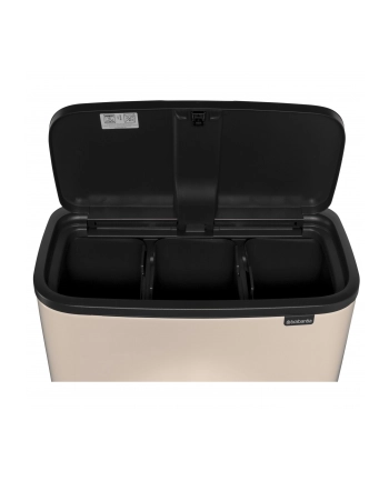 Brabantia Kosz Na Śmieci Bo Touch Bin 3X11L Jasnobeżowy (201608)