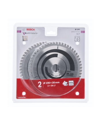Bosch Tarcza pilarska piła multi 190mm 2szt. 2608644652