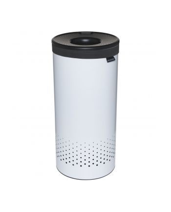 BRABANTIA - KOSZ NA BIELIZNĘ - SZARA POKRYWA Z TWORZYWA - 35L - BIAŁY - BIAŁY