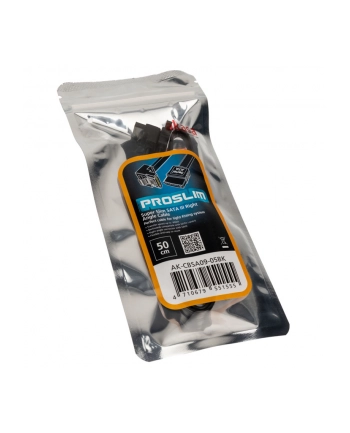 AKASA SATA-KABEL 6 GB/S, GEWINKELT, 50 CM (AKCBSA0905BK)