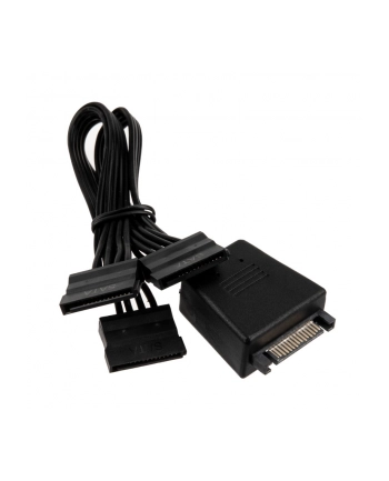 SILVERSTONE  SILVESTONE CP06-L, Y-KABEL SATA / - CZARNY (SSTCP06L)  (SSTCP06L)