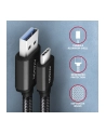 Axagon BUCM3-AM20AB, SPEED kabel USB-C <-> USB-A, 2m, USB 3.2 Gen 1, 3A, ALU, oplet, czarny  (AXN) - nr 14