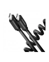 Axagon BUCM-CM10TB, TWISTER kabel USB-C <-> USB-C, 0.6m, USB 2.0, 3A, ALU, tpe, CZARNY (AXN) - nr 13