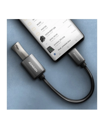 Axagon RUCM-AFAC kabelová redukce USB-C male <-> USB-A female, 20cm, USB 3.2 Gen 1, 3A, ALU (AXN)