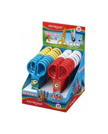 pbs connect Nożyczki szkolne Keyroad Kids Pro 13cm bezpieczne plastikowe Tatoo mix cena za 1 szt