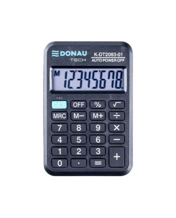 pbs connect Kalkulator kieszonkowy Donau Tech 8cyfr funkcja pierwiastka 89x58x11mm czarny, etiu