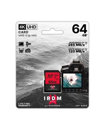 IRDM by GOODRAM 64GB CARD UHS II V60 (IRP-S6B0-0640R12)