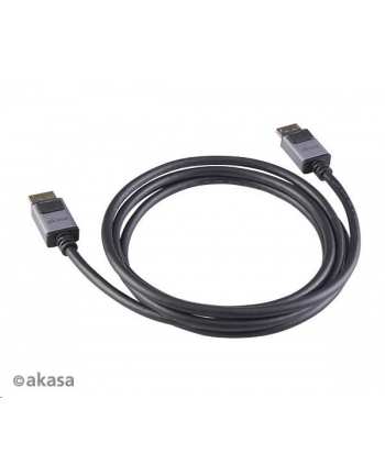 Akasa kabel DisplayPort na DisplayPort, 8K@60Hz, 5K@60Hz, 4K@144Hz, v1.4, 2m (AKA)