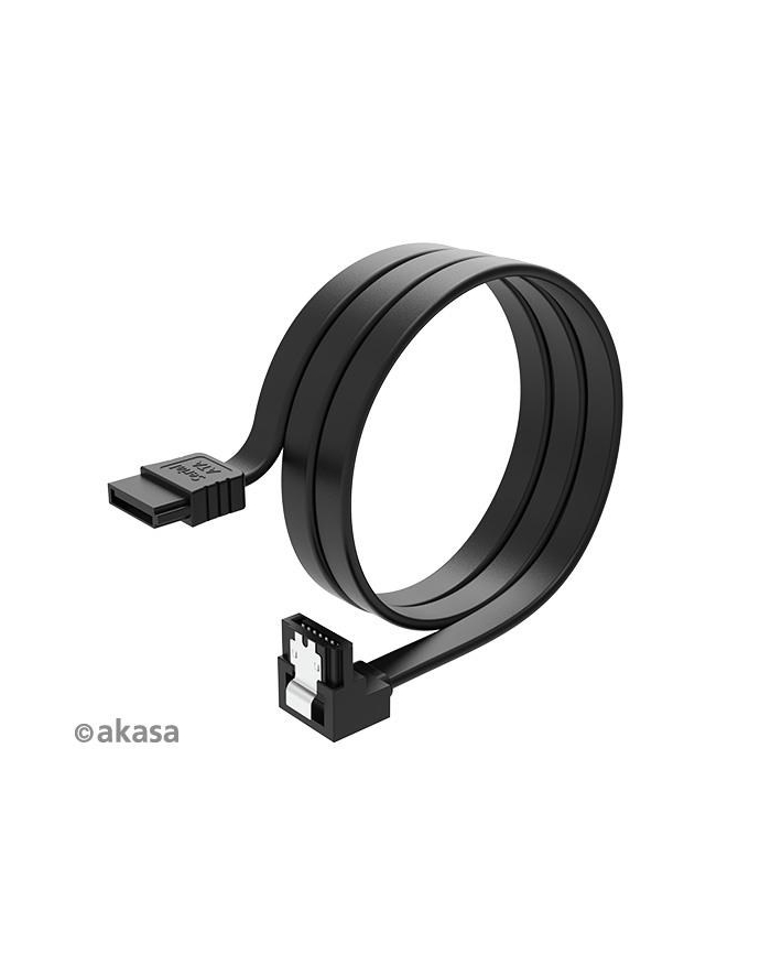 AKASA   SATA-KABEL 6 GB/S, GEWINKELT, 50 CM  (AKCBSA0905BK) główny