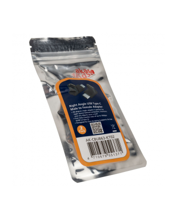 Akasa adapter USB3.1 Gen2 Type-C na Type-C, 2ks v biały (AKA) AK-CBUB63-KT02