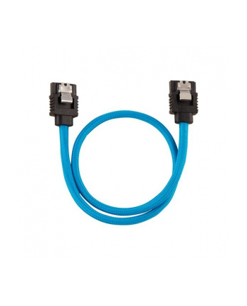 Corsair Kabel Premium z rękawem SATA niebieski 30 cm - 2 sztuki