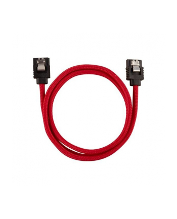 Corsair Premium Sleeved SATA-Kabel rot 60cm - 2er Pack