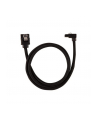 Corsair Premium Sleeved SATA-Kabel gewinkelt schwarz 60cm - 2er - nr 1