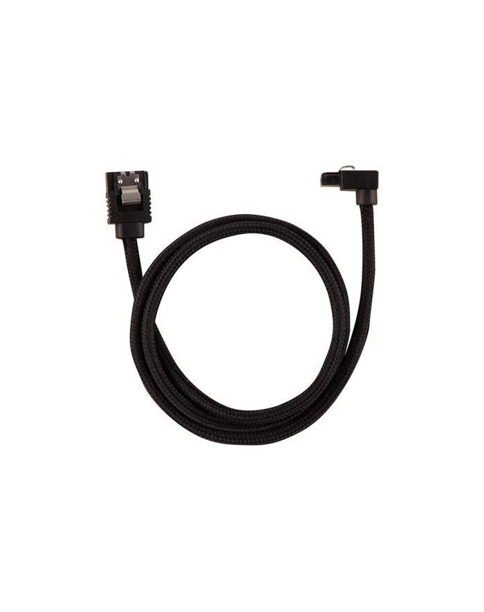 Corsair Premium Sleeved SATA-Kabel gewinkelt schwarz 60cm - 2er główny