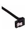 Corsair Premium Sleeved SATA-Kabel gewinkelt schwarz 60cm - 2er - nr 1