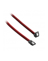 CableMod ModMesh Kątowy kabel SATA 3 30cm - Blood Red - nr 1
