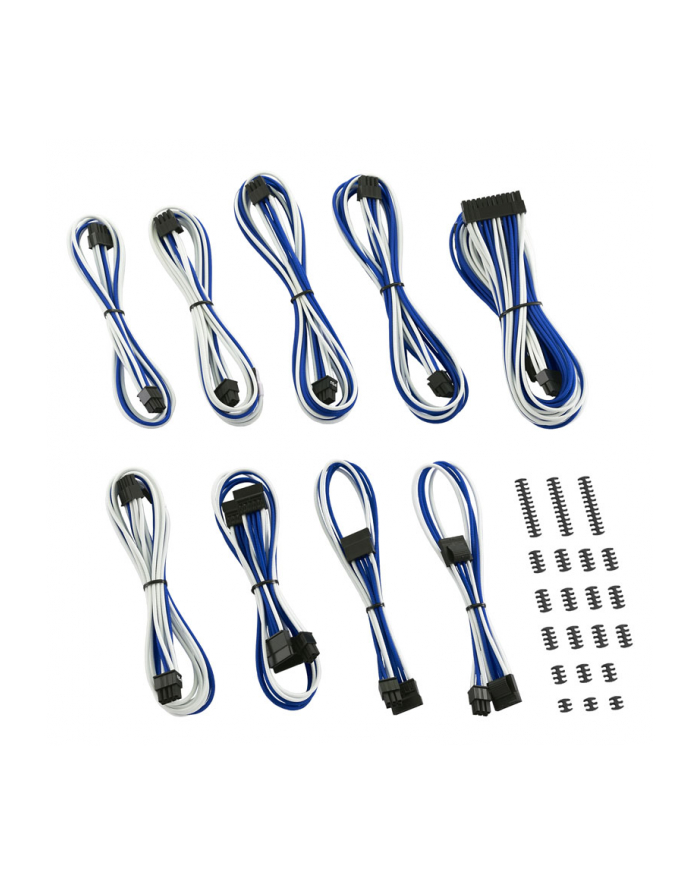 CableMod Classic ModMesh Zestaw kabli serii RT ASUS ROG / Seasonic - White / Blue główny