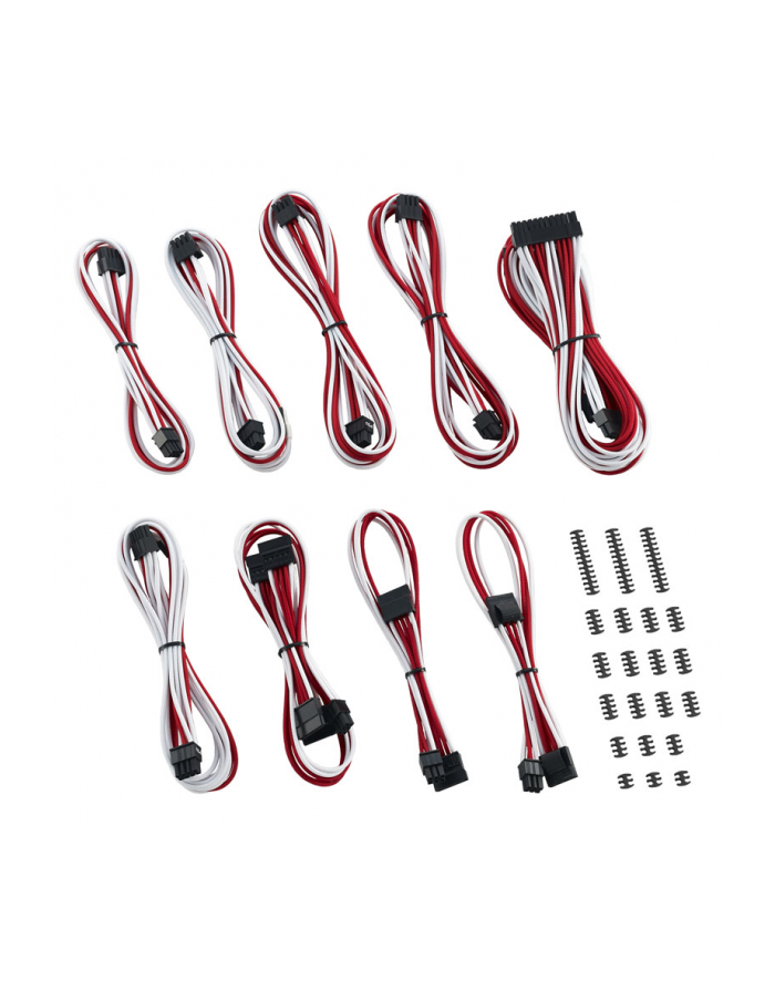 CableMod Zestaw Classic ModMesh z serii RT ASUS ROG / Seasonic - biały / czerwony główny