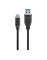Goobay Kabel USB 3.0,USB 3.1 USB A wtyk, USB C wtyk 1m czarny (67890) - nr 2