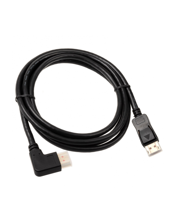 INLINE KABEL 8K (UHD-2) DISPLAYPORT KABEL, RECHTS GEWINKELT, CZARNY - 2M (17152R)  (17152R) główny