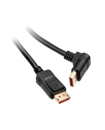 INLINE KABEL 8K (UHD-2) DISPLAYPORT KABEL, NACH OBEN GEWINKELT, CZARNY - 3M (17153O)  (17153O)