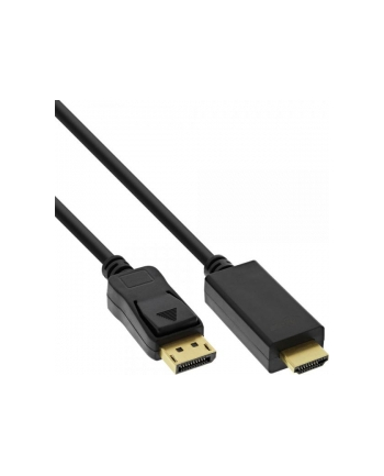 InLine Kabel InLine InLine Kabel adapter HDMI - DP (DisplayPort) z konwerterem - obługa 4K/60Hz - 1m (17181I) czarny